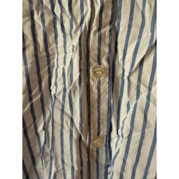 Calvin Klein women’s size small blue and white striped top - Picture 4 of 8